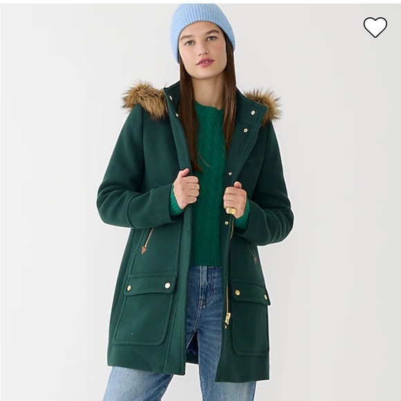 NWT J Crew Italian Chateau Parka - Picture 8 of 14